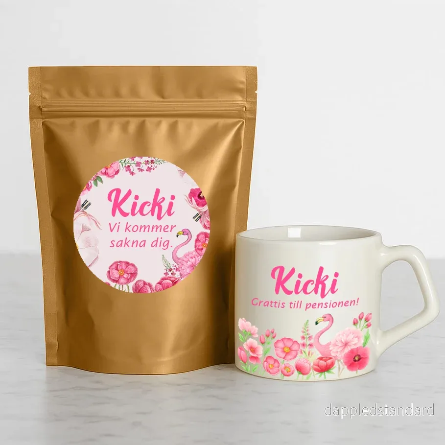 Presentpaket | Te & Mugg | Flamingo - Bild 2