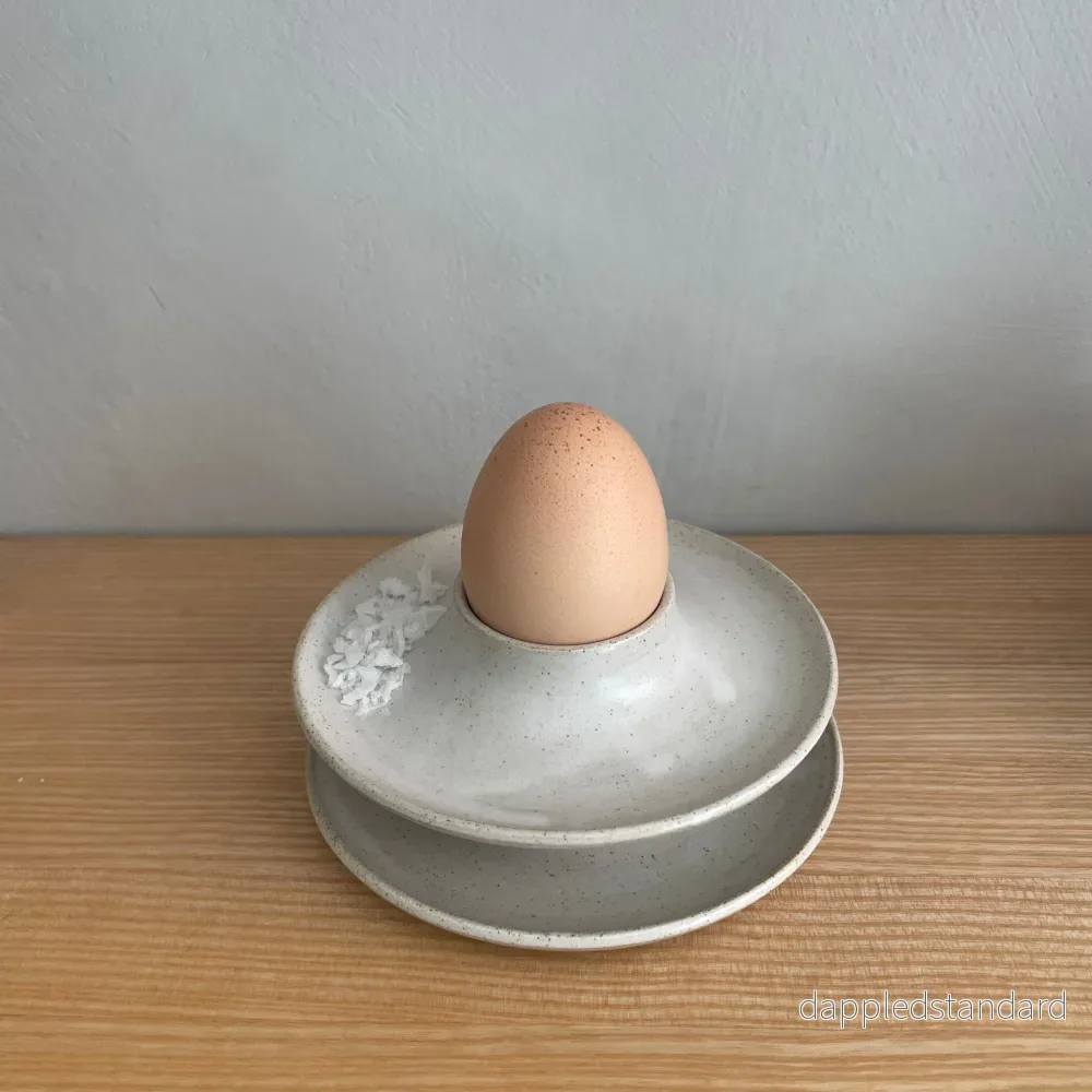 Äggkopp, matt vit - Bild 2
