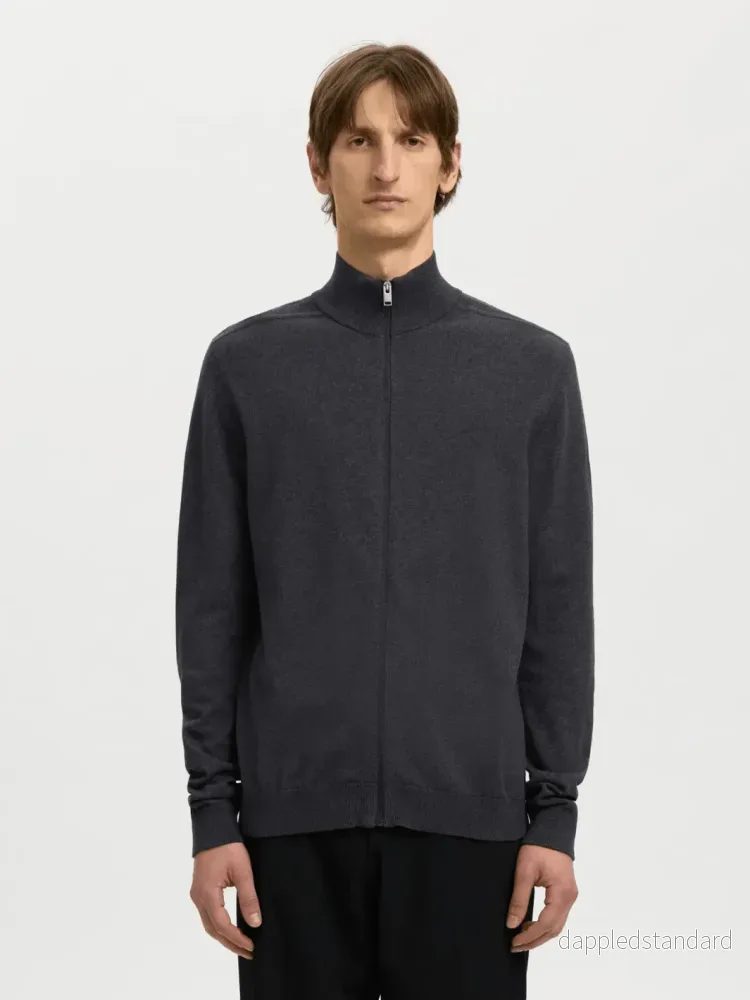 Selected Homme Koksgrå Berg strik cardigan