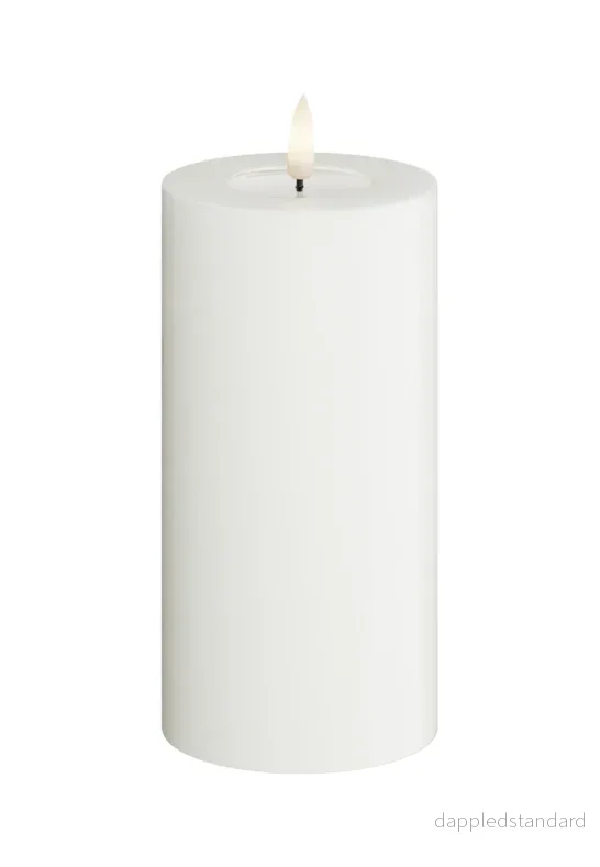 LED Blockljus Vit 7,5x15 cm