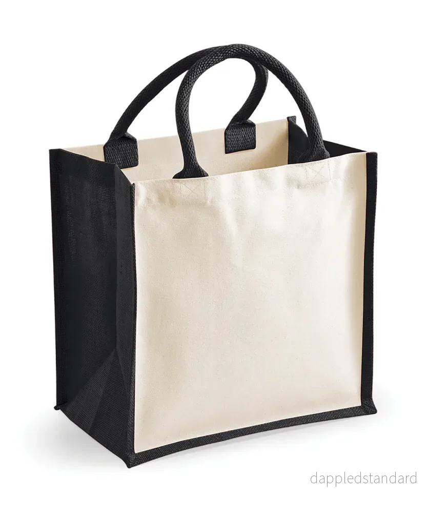 Printers Jute Midi Tote - Bild 2