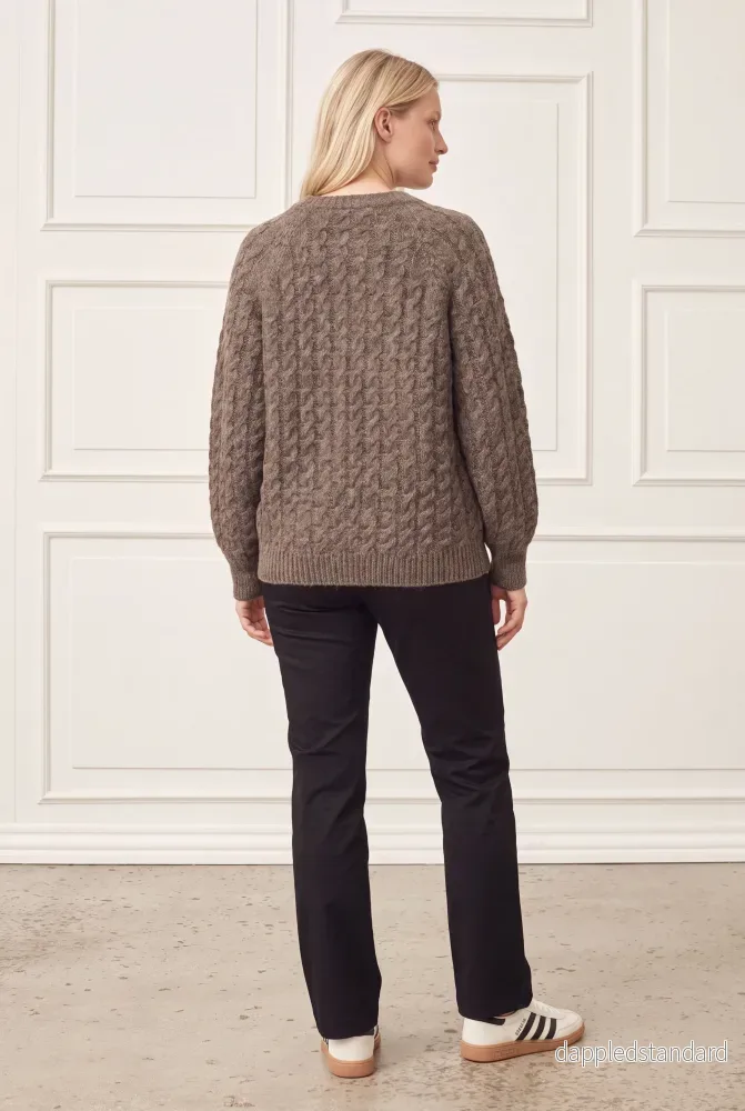 Isay kabelstickad cardigan anna - Bild 2