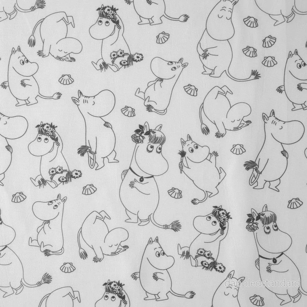 Mumin Duschdraperi 180x200cm Vit - Bild 2