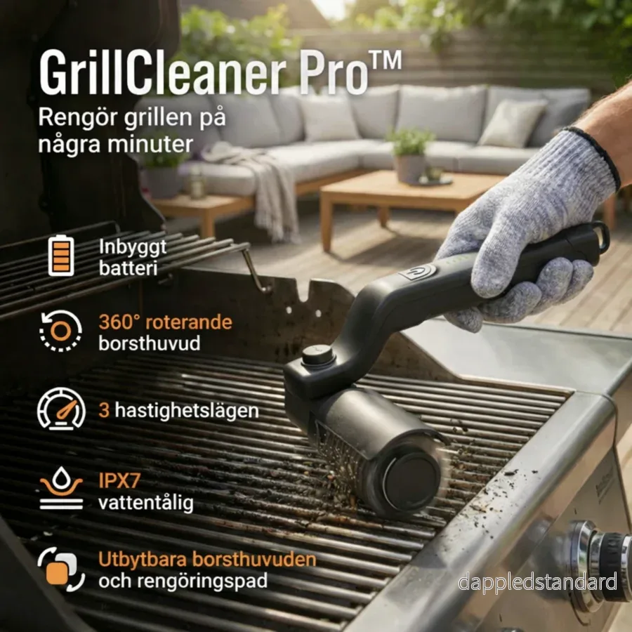GrillCleaner Pro™ – Elektrisk Grillrengörare med Kraftfull Motor - Bild 3