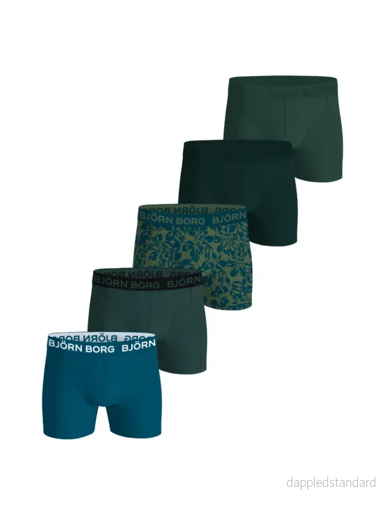 Björn Borg 5-Pack Multifarvet Performance Boxer Shorts