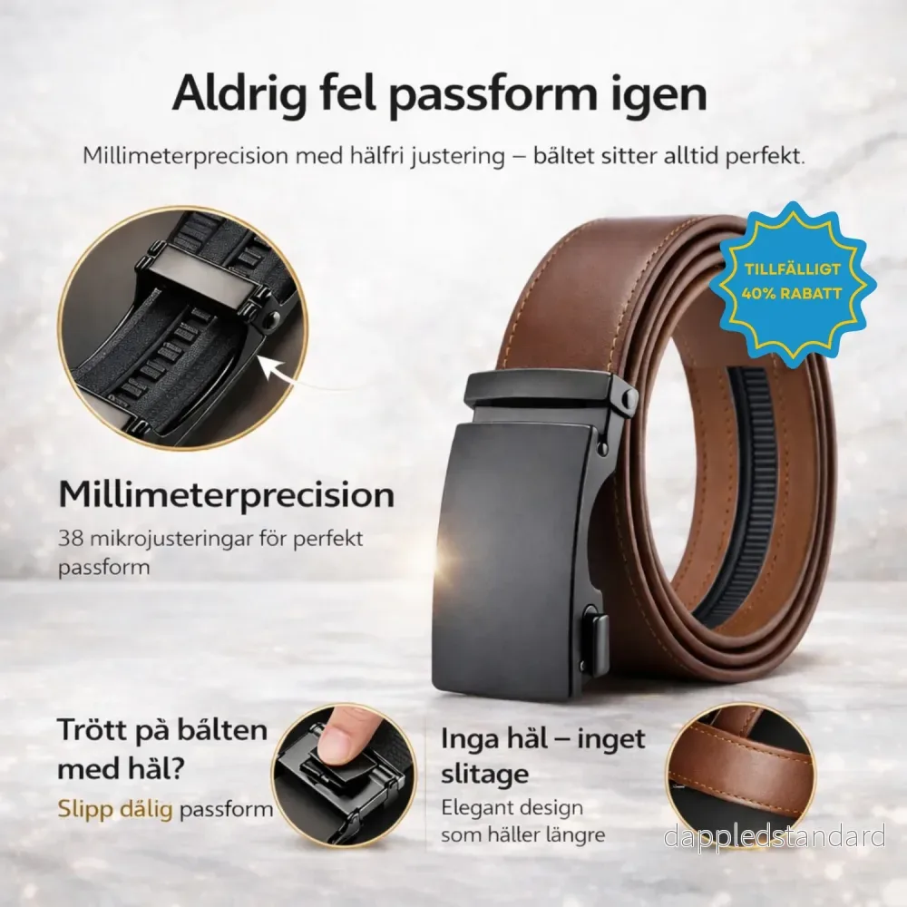 FlexFit™ Automatiskt justerbart bälte FlexFit™ Automatiskt justerbart bälte