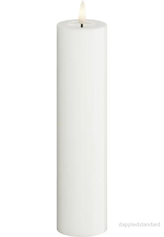 LED Blockljus Vit 5x20 cm