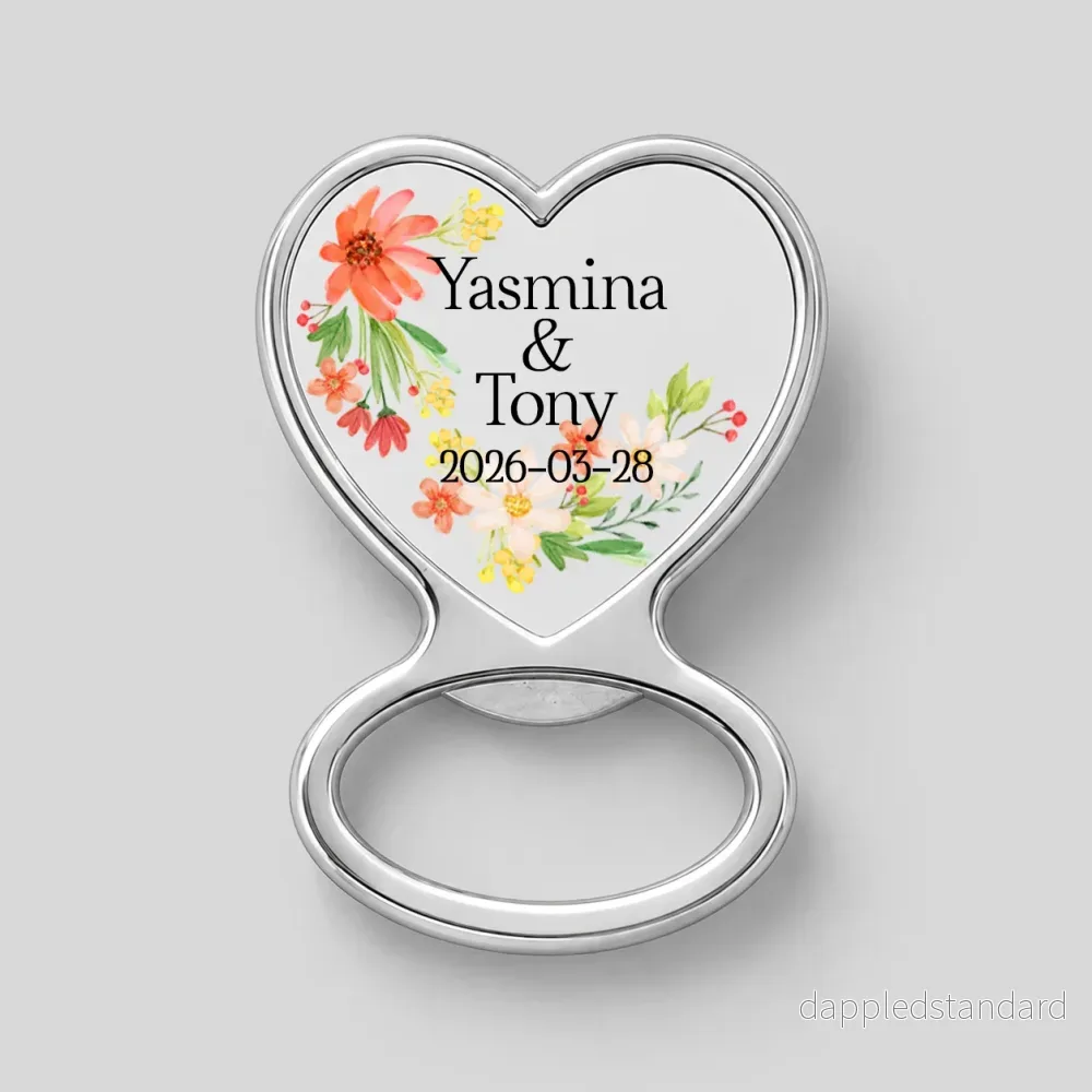 Magnet hjärta | Flasköppnare | Blommig Magnet hjärta | Flasköppnare | Blommig