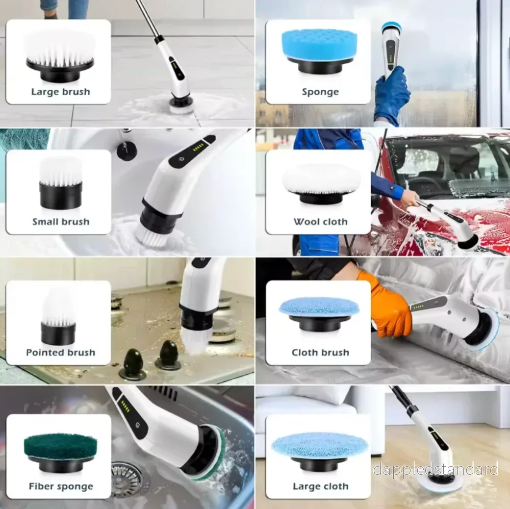 PowerScrub™ Elektrisk Rengöringsborste – Rengör Snabbare & Enklare - Bild 3