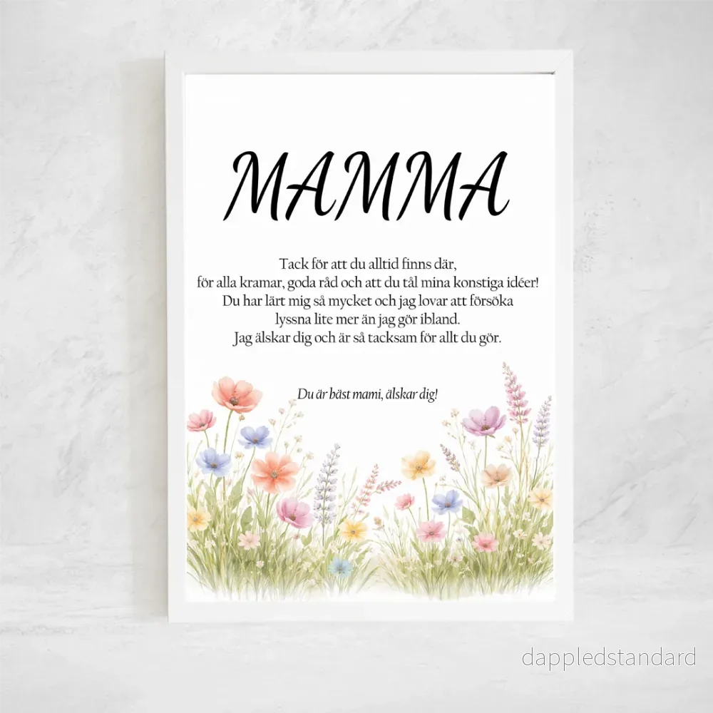 Poster | Egen text | Mors Dag