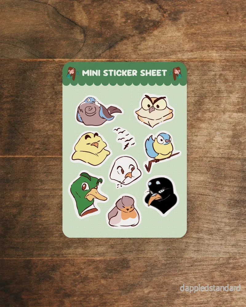 Mini stickersheet - Birds