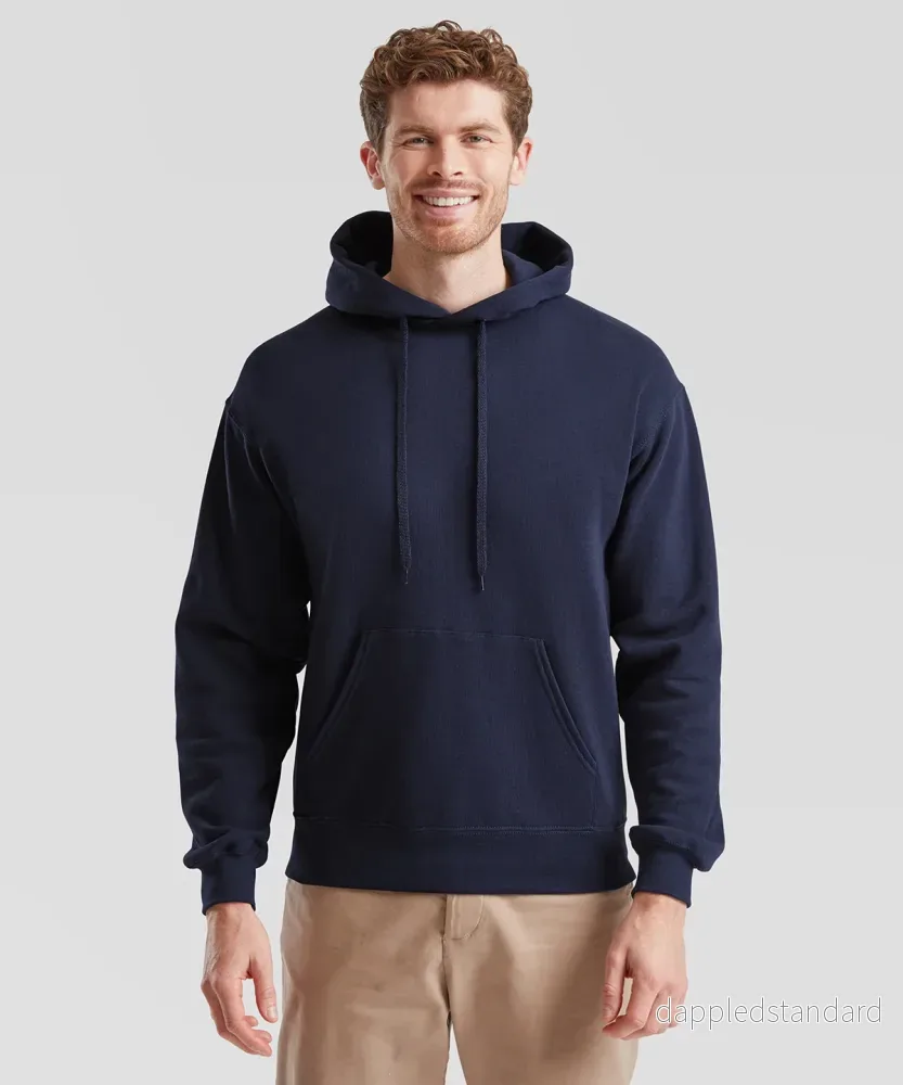 Fruit Of The Loom – Klassisk 80/20 sweatshirt med huva Fruit Of The Loom – Klassisk 80/20 sweatshirt med huva