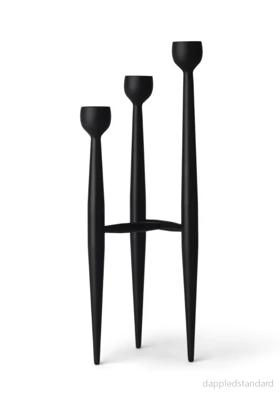 Apollo Ljusstake 32 cm Svart