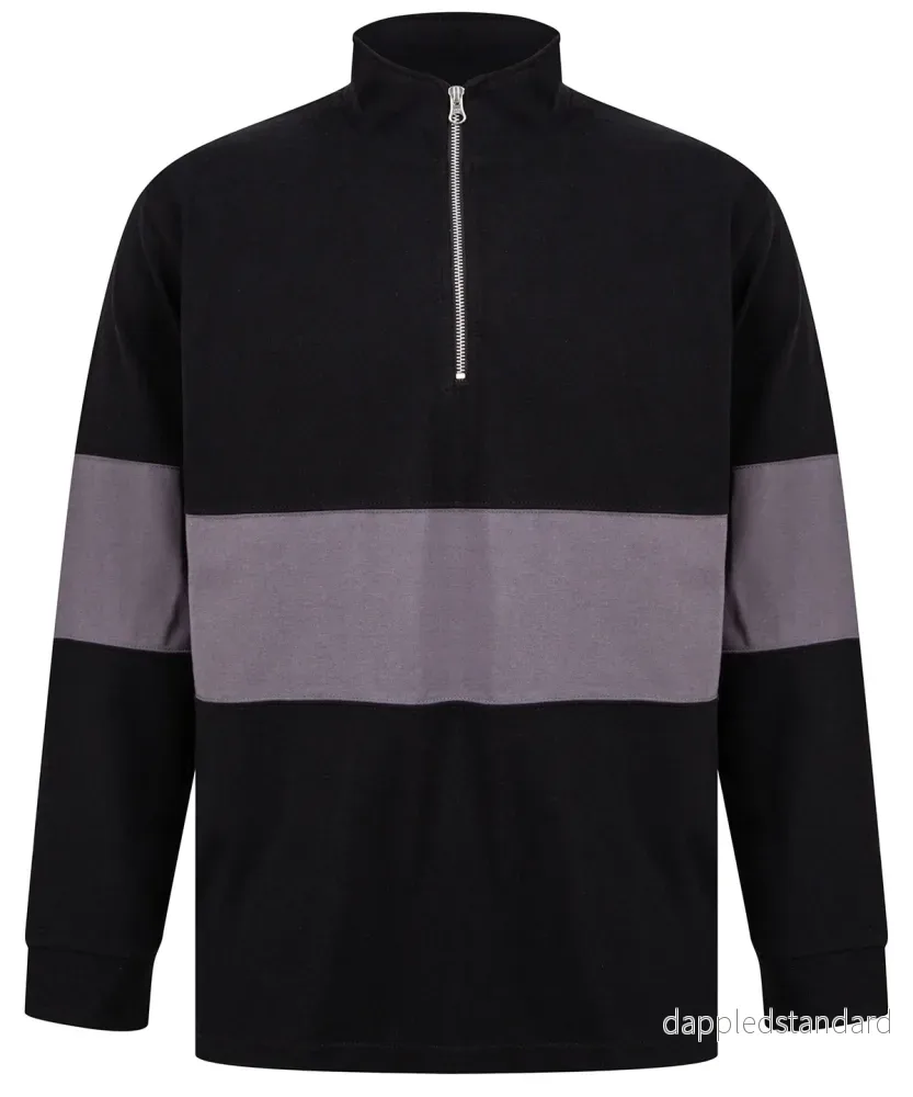 Front Row - Panelerad Zip Hoodie - Bild 2