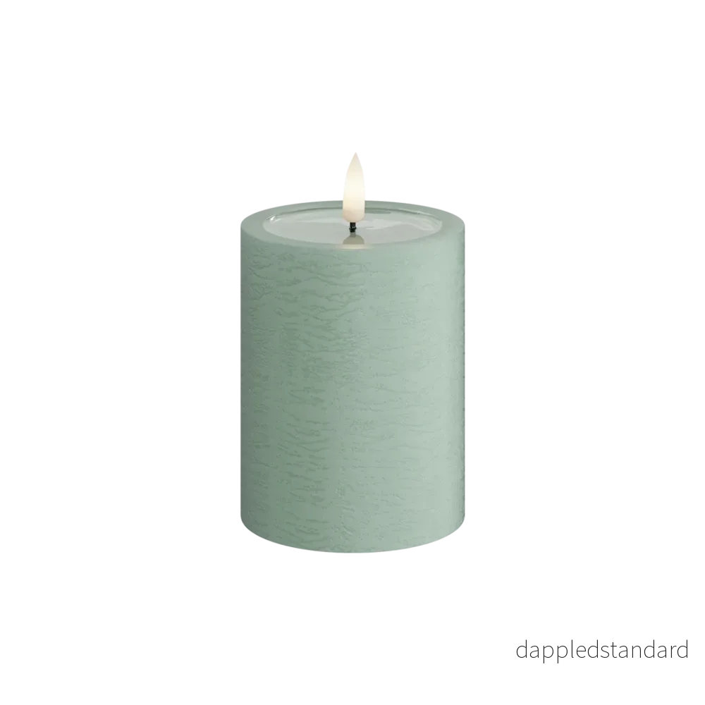 LED-blockljus Unique led blockljus sage green