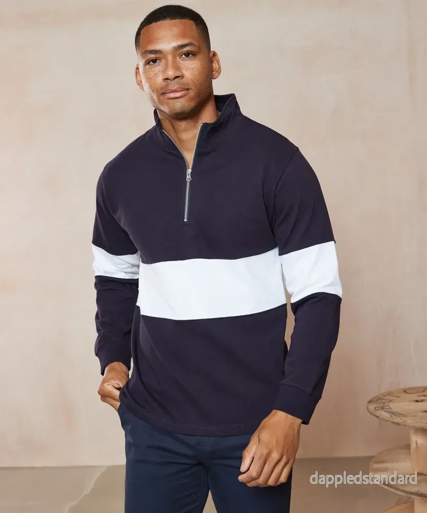 Front Row - Panelerad Zip Hoodie