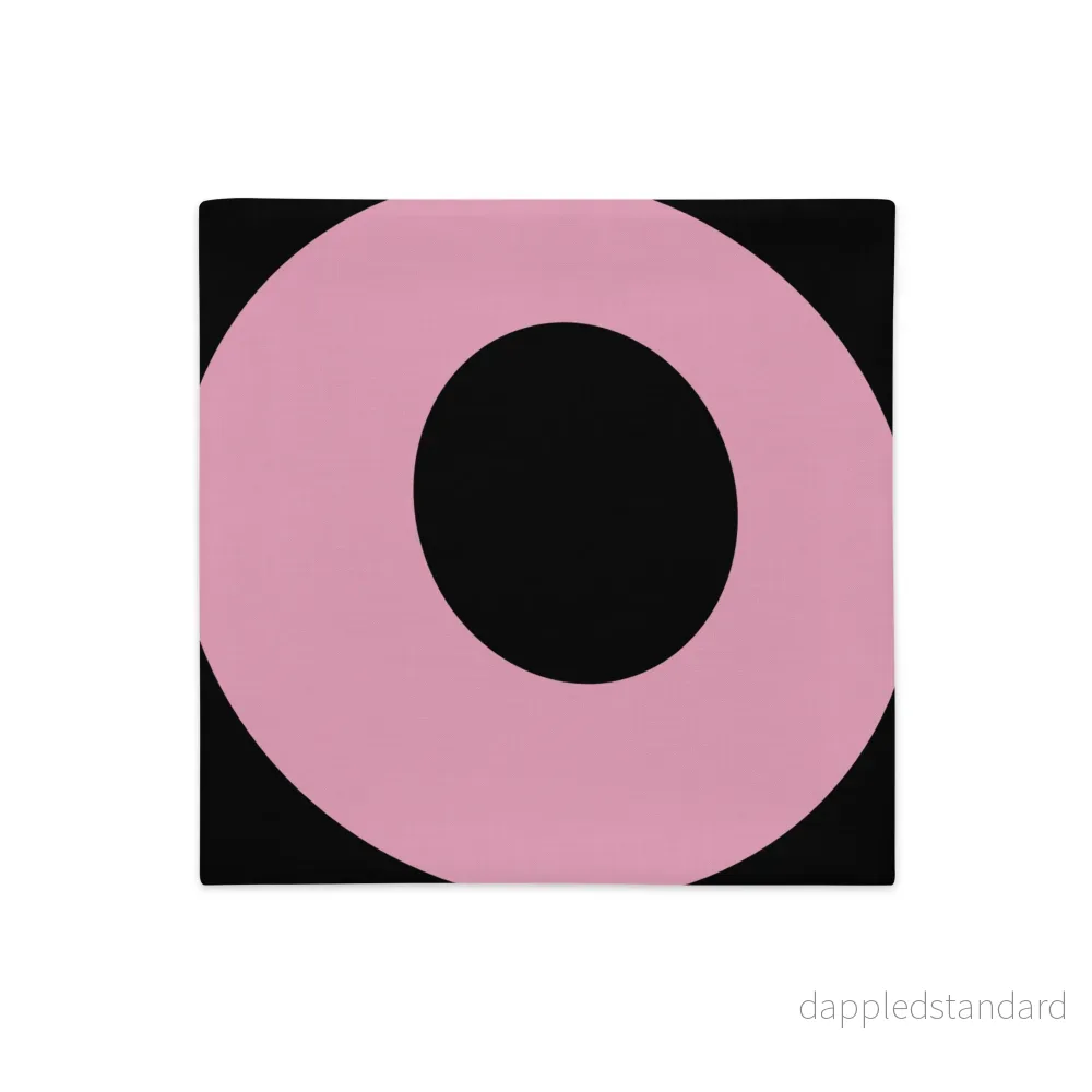 Kuddfodral Lakrits rosa/svart