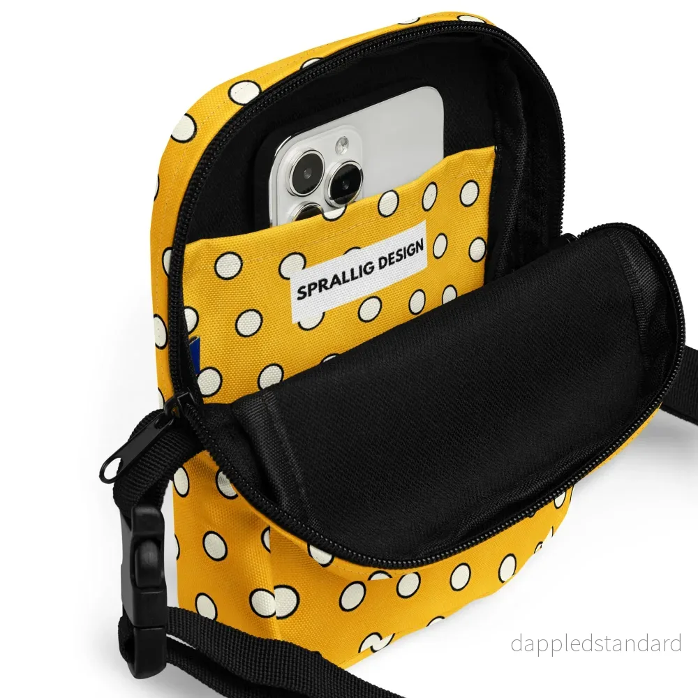 Crossbody Väska Piet Prickig gul - Bild 3