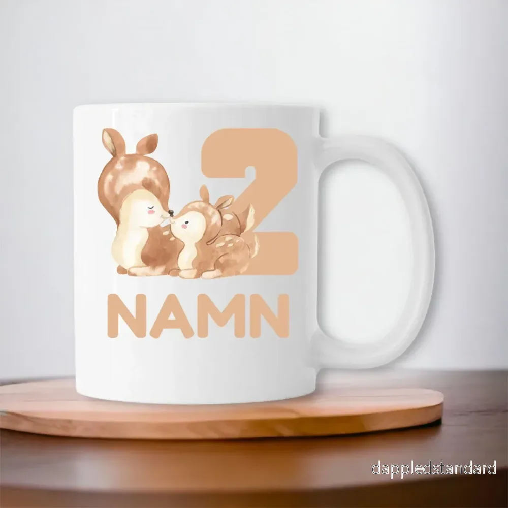 Cuddly Cute Deer | Hållbar Keramikmugg Cuddly Cute Deer | Hållbar Keramikmugg