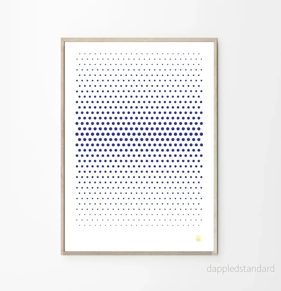 Cyano Perforated Art Poster