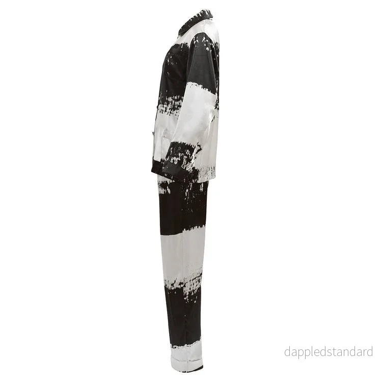 All Day Silk Set - Monochrome Stripe - Bild 2