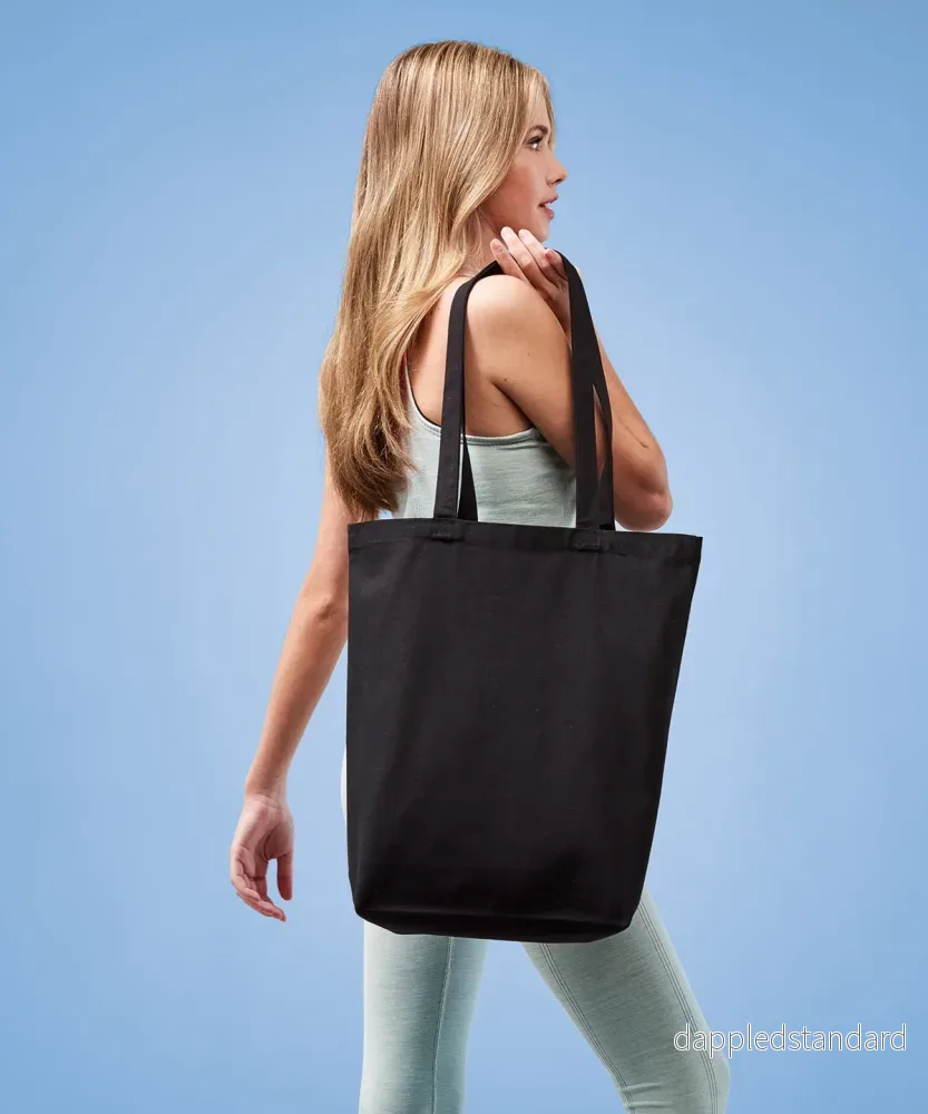 Flat Base Premium Recycled Canvas Shopper