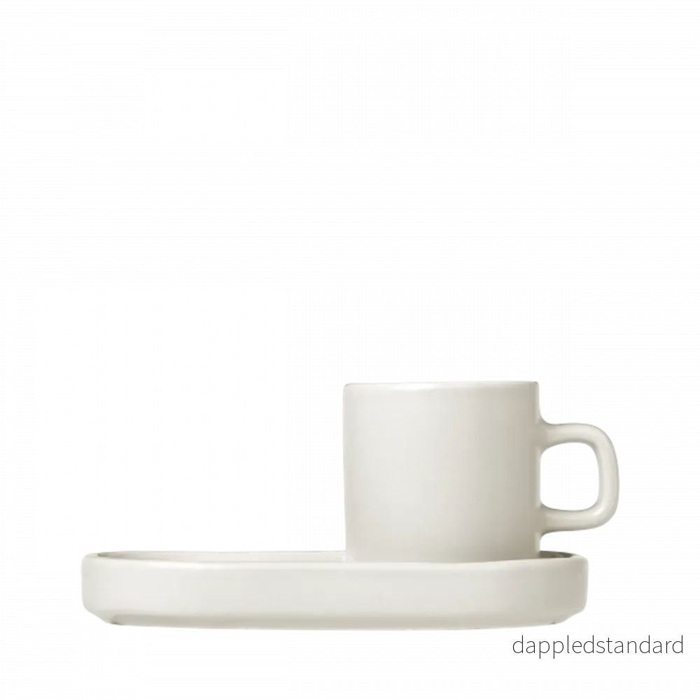Espressomuggar Pilar med fat 50ml 2-pack