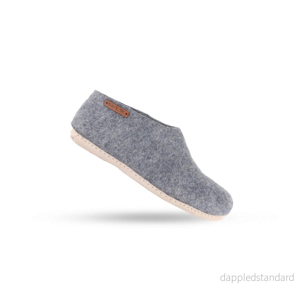 Ullskor (100% ren ull) - Modell Denim med mockasula