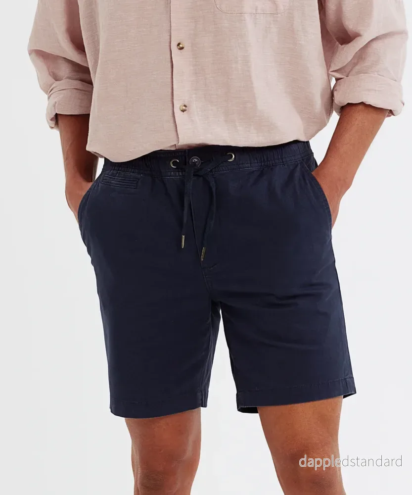 Chino-shorts med dragsko för herrar Chino-shorts med dragsko för herrar
