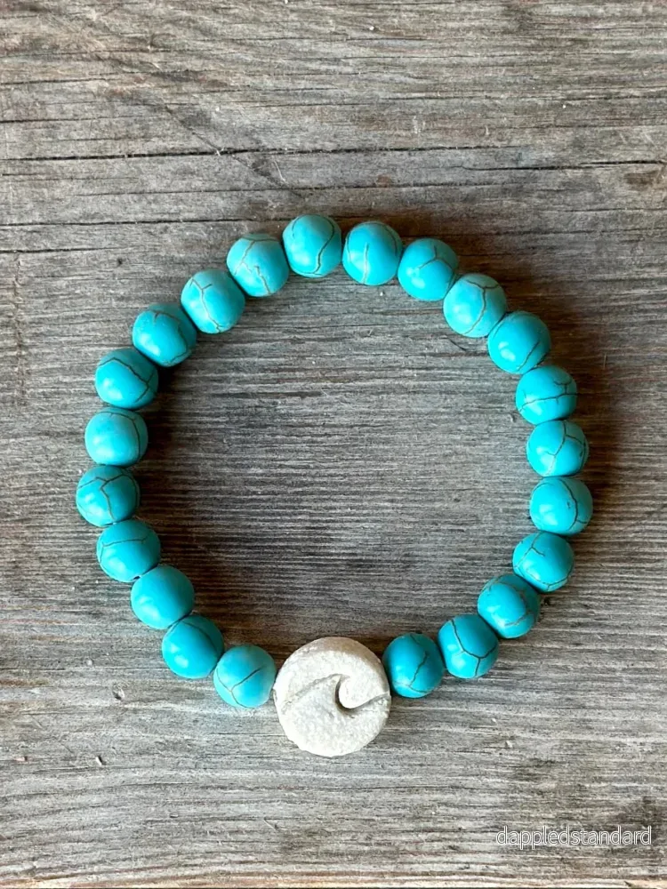 Armband Turkos och keramik