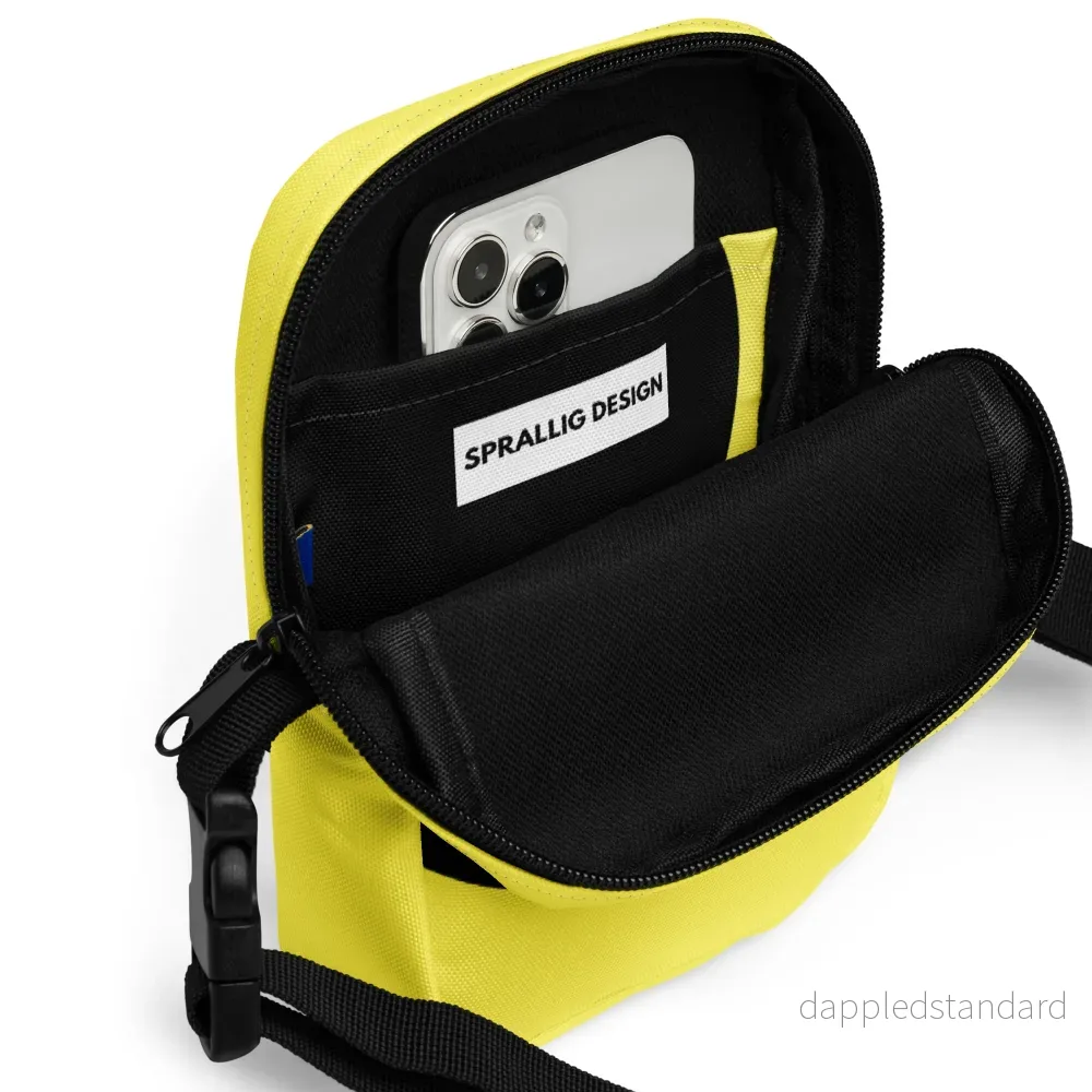 Crossbody Väska Lakrits gul/svart - Bild 3
