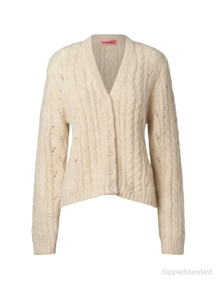 Offwhite Verena Custommade Cable Knit Cardigan