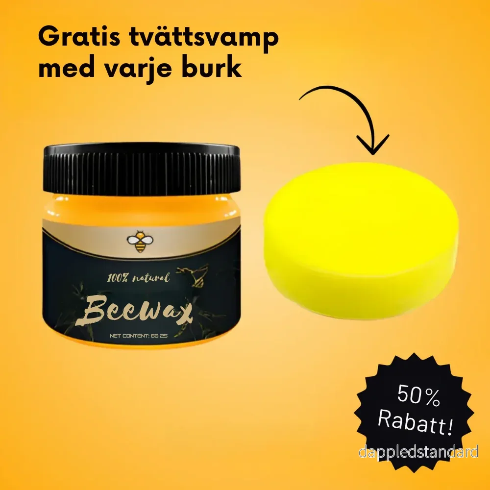 BeeWax | Förnya dina trämöbler utan att renovera + Gratis svamp. 50-70% RABATT! - Bild 2