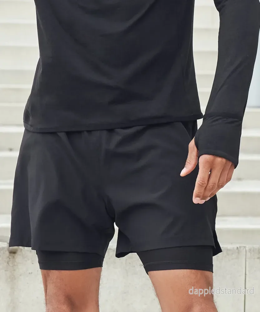 Sportshorts med dubbla lager