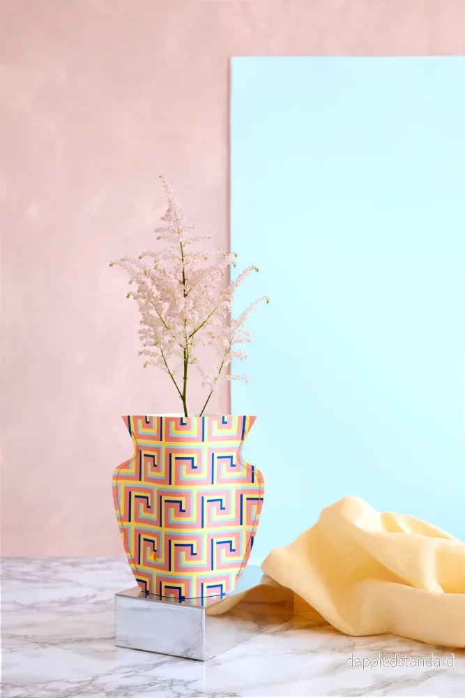 Icarus Mini Paper Vase Peach - Bild 2