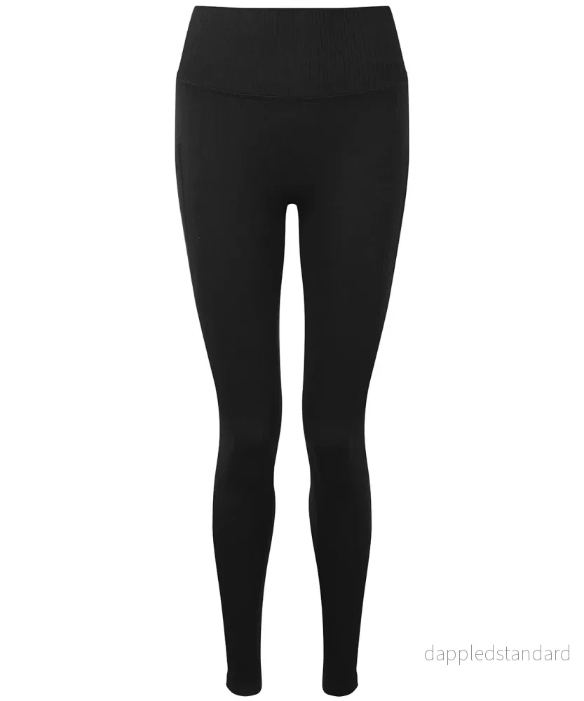 Dam TriDri ribbade sömlösa multisportleggings med 3D-passform - Bild 3