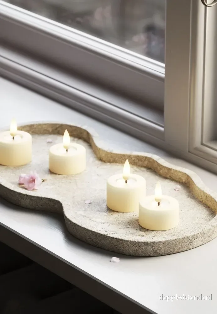 LED Värmeljus 6x4,5 cm Cream 2-pack - Bild 3