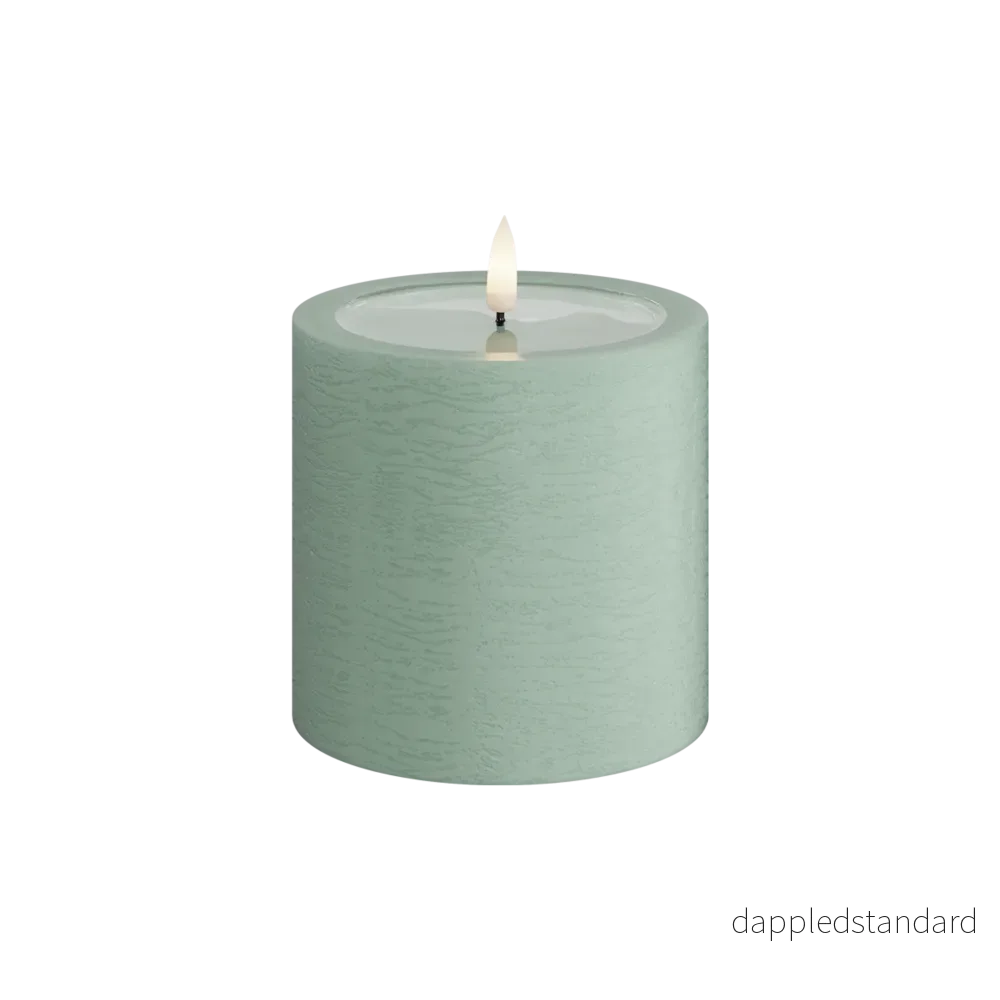 LED-blockljus Unique led blockljus sage green
