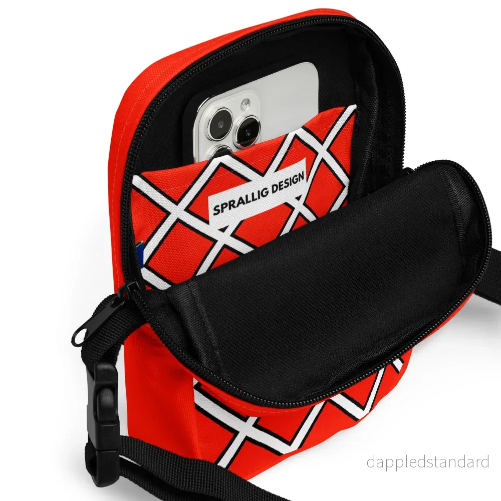 Crossbody Väska Piet Ruta röd - Bild 3