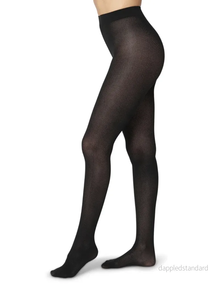 Svart Elegant Dear Denier Tights med hålmönster Svart Elegant Dear Denier Tights med hålmönster