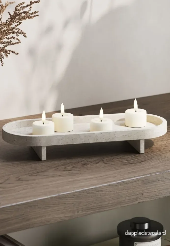 LED Värmeljus 4x4,5 cm Cream 2-pack - Bild 2