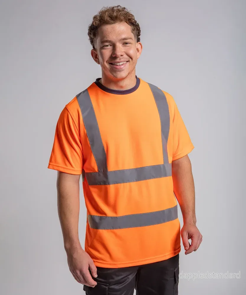 T-shirt med hög synlighet -Herr