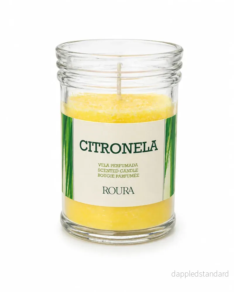 Doftljus Basic Citronella i Transparent Kopp 90×62 mm Doftljus Basic Citronella i Transparent Kopp 90×62 mm