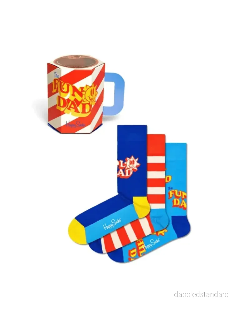 Happy Socks 3-Pack Årets Far Gaveæske Til Ham Happy Socks 3-Pack Årets Far Gaveæske Til Ham