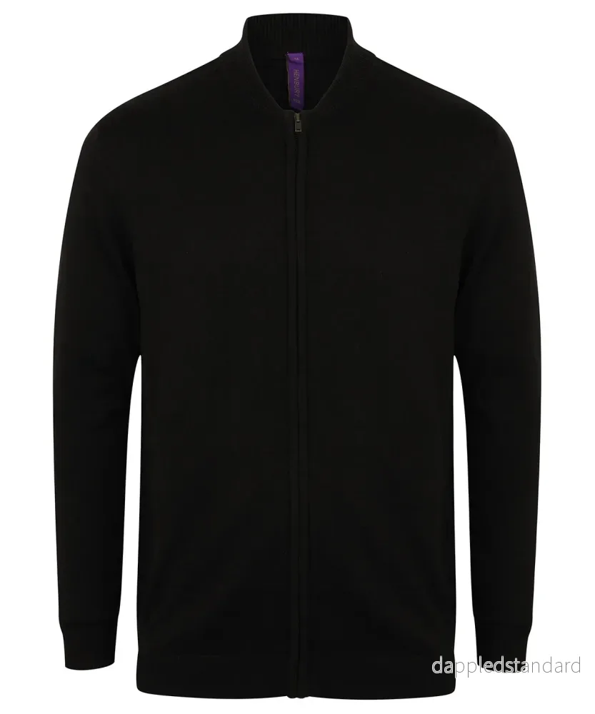Unisex cardigan med genomgående dragkedja