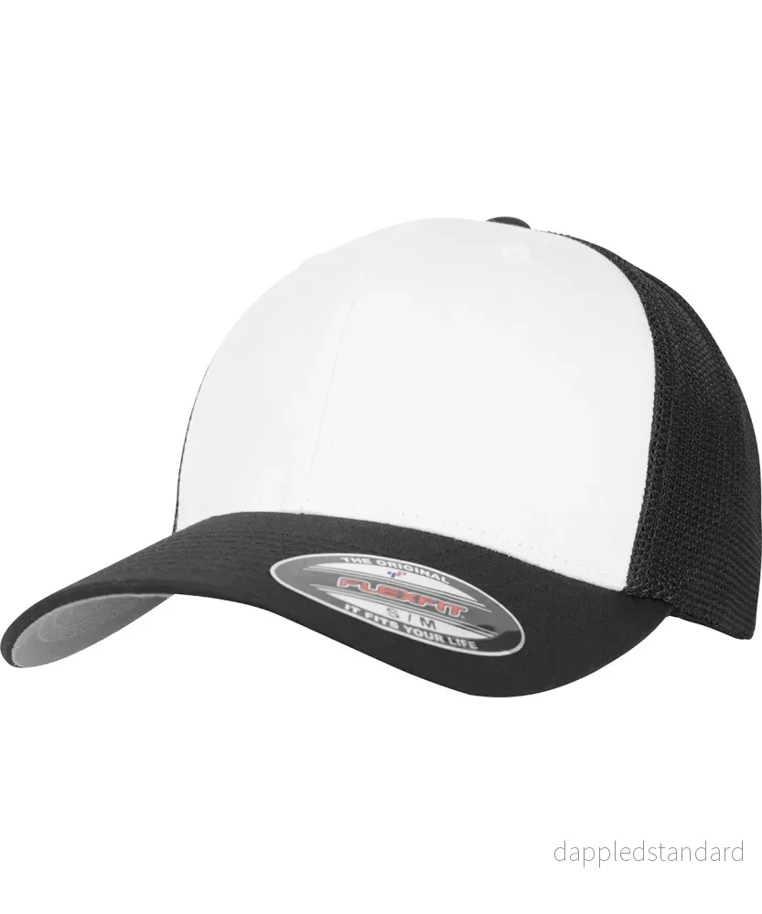 Flexfit mesh med färgad front