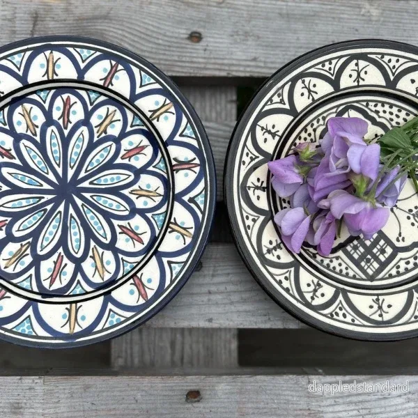 Marockanska fat 22 cm – handmålad keramik Marockanska fat 22 cm – handmålad keramik