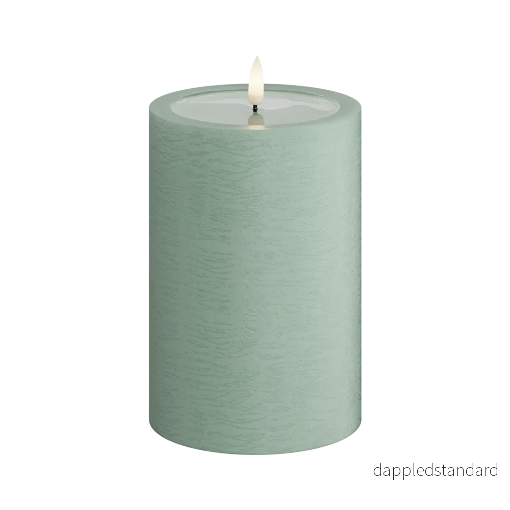 LED-blockljus Unique led blockljus sage green