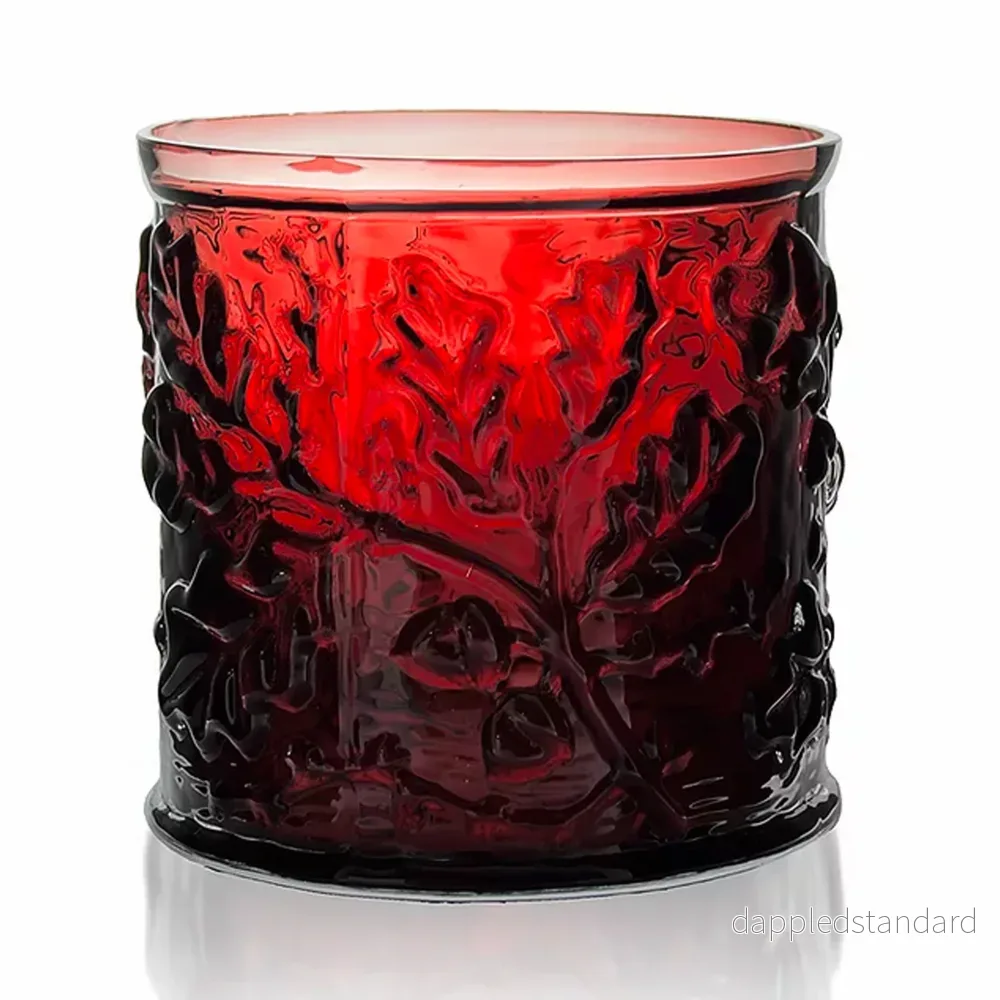 The Royal Oak – Vase/ Hurricane – Dark Red