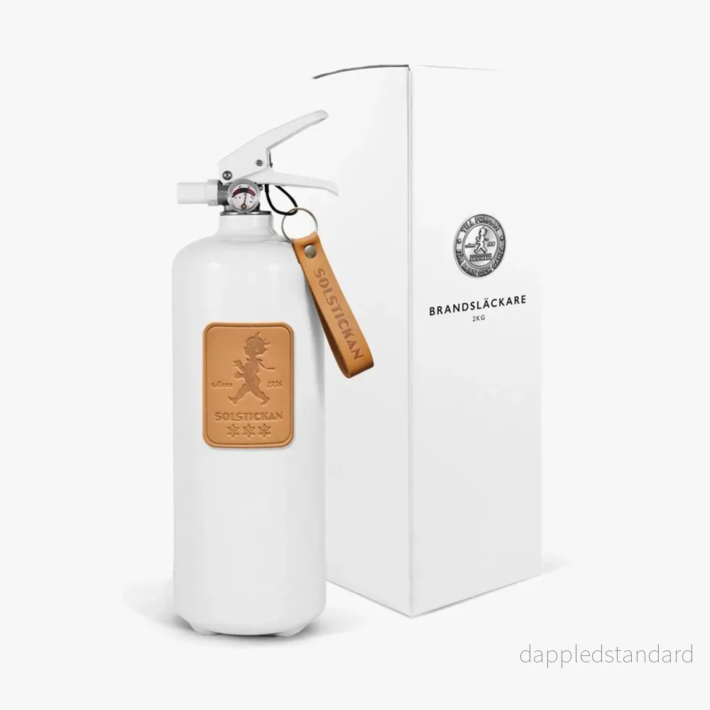 Fire Extinguisher 2 KG Light Brown Leather